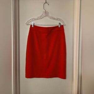 Ann Taylor Vibrant Red Pencil Skirt
